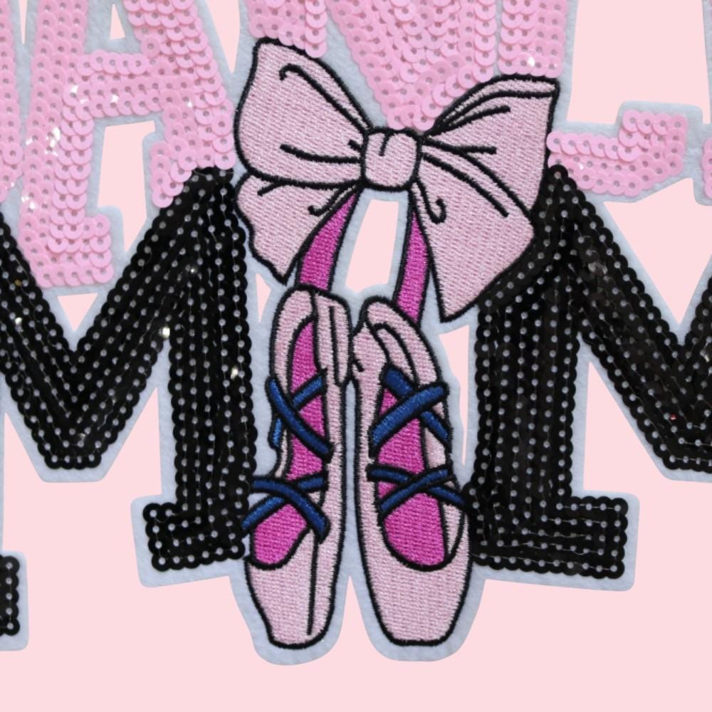 Dance Mom Iron On Patch, Dance Sequin DIY Patch